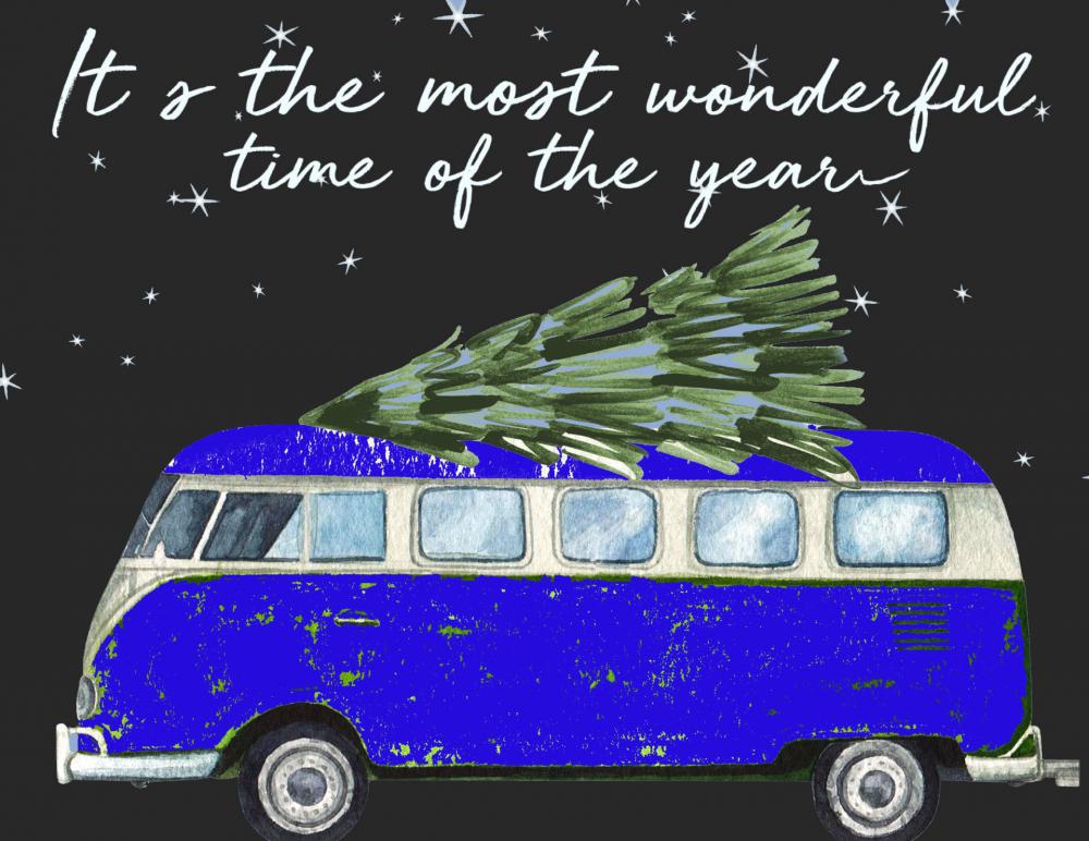 Christmas Volkswagen Bus Christmas Volkswagen Bus