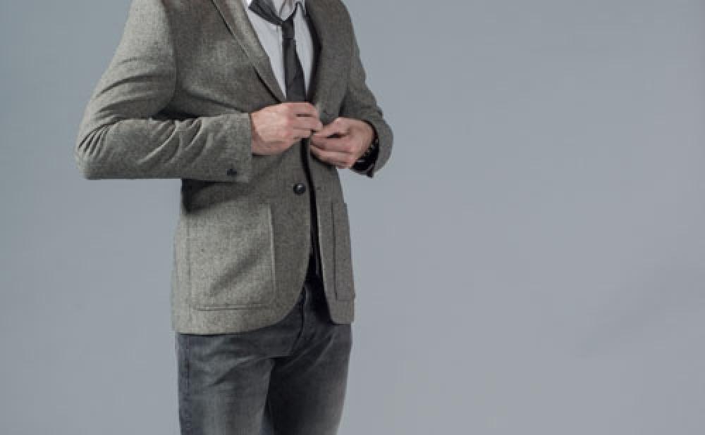 Male Fashion Winter Jacket And Grey Jeans Button Up Male Fashion Winter Jacket And Grey Jeans Button Up