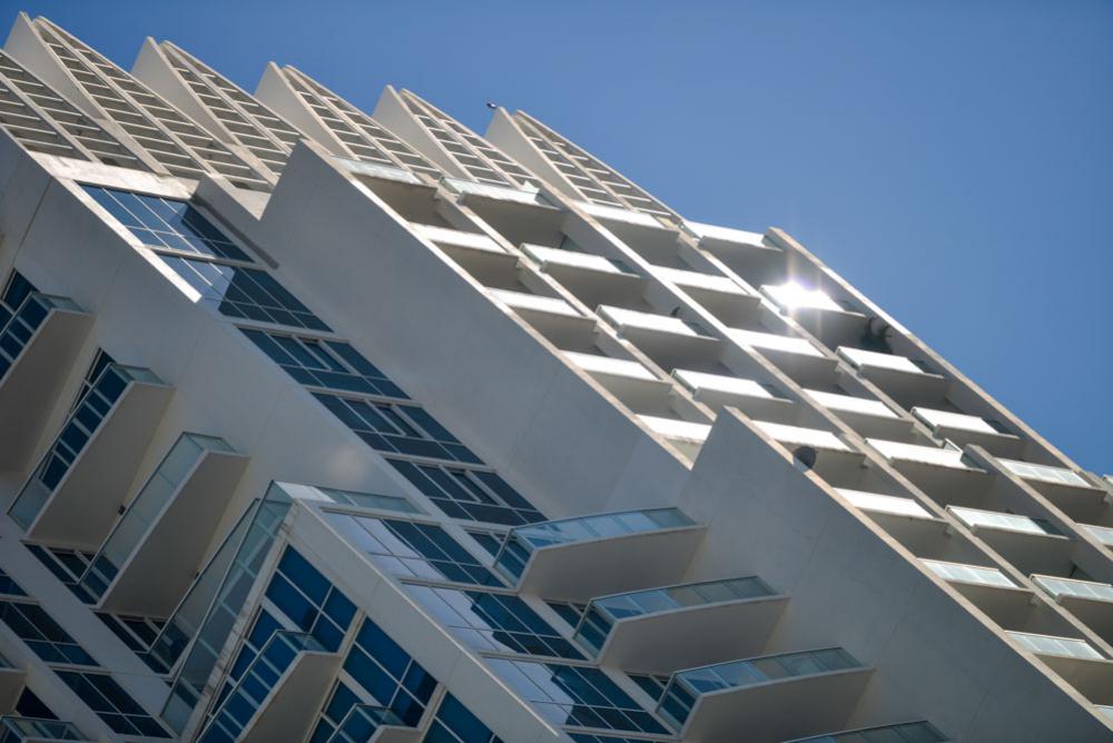 Abstract Contemporary Apartment Building In Miami Florida Abstract Contemporary Apartment Building In Miami Florida