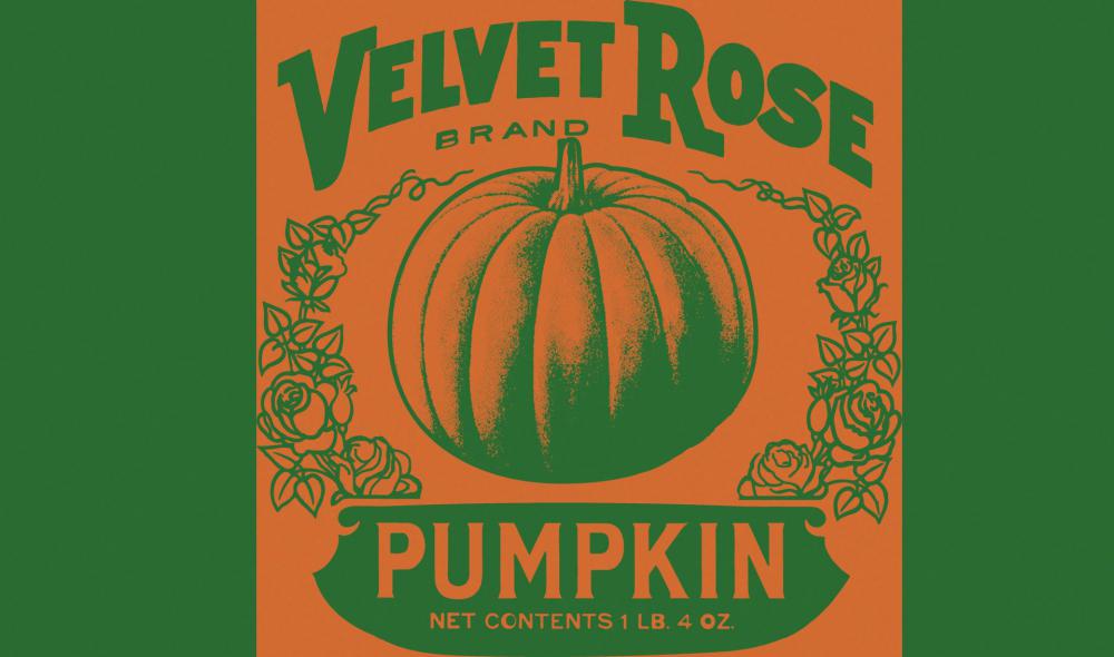 Vintage Pumpkin Brand Label Vintage Pumpkin Brand Label