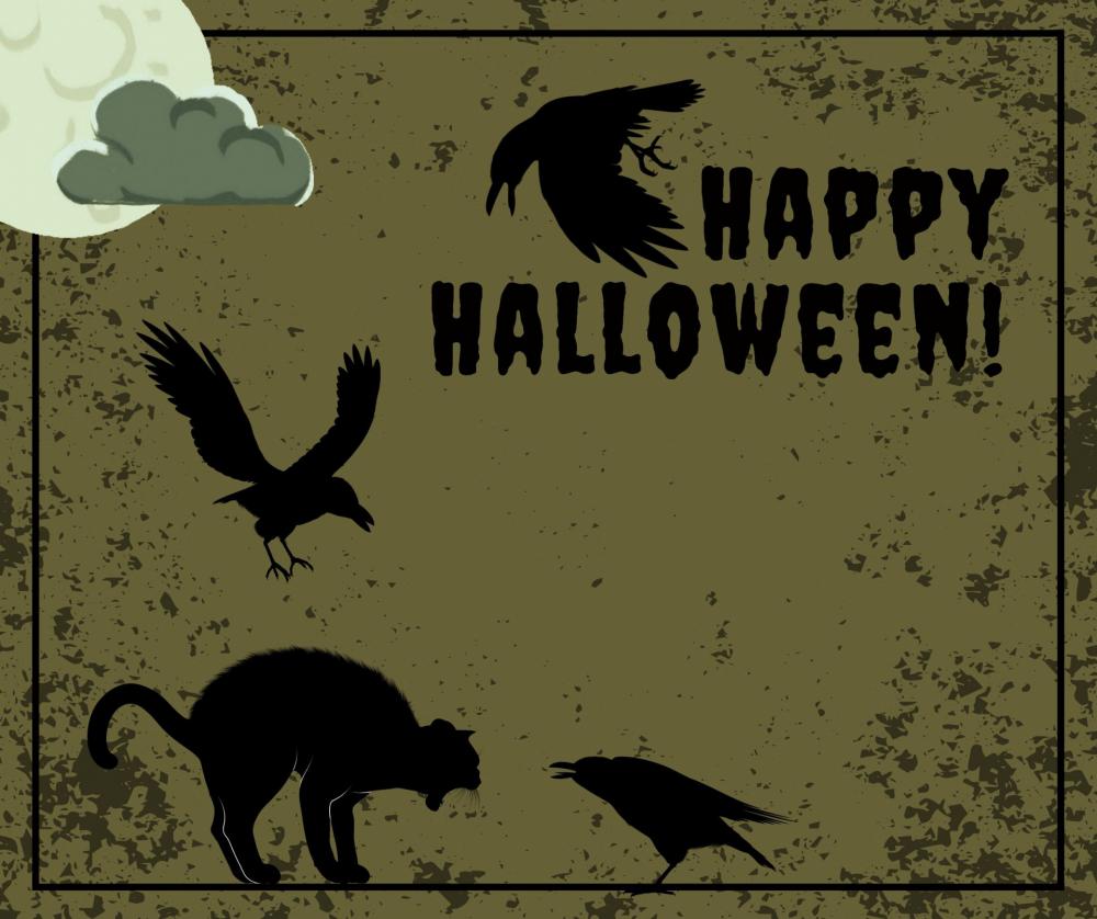 Halloween Greeting Illustration Halloween Greeting Illustration