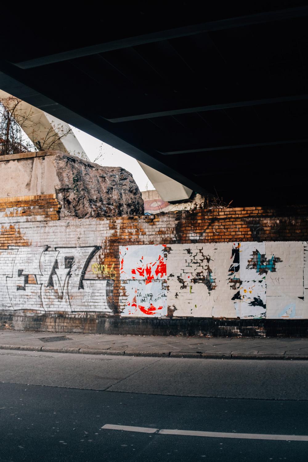 Underneath The Bridge In Urban Setting Photo Underneath The Bridge In Urban Setting Photo