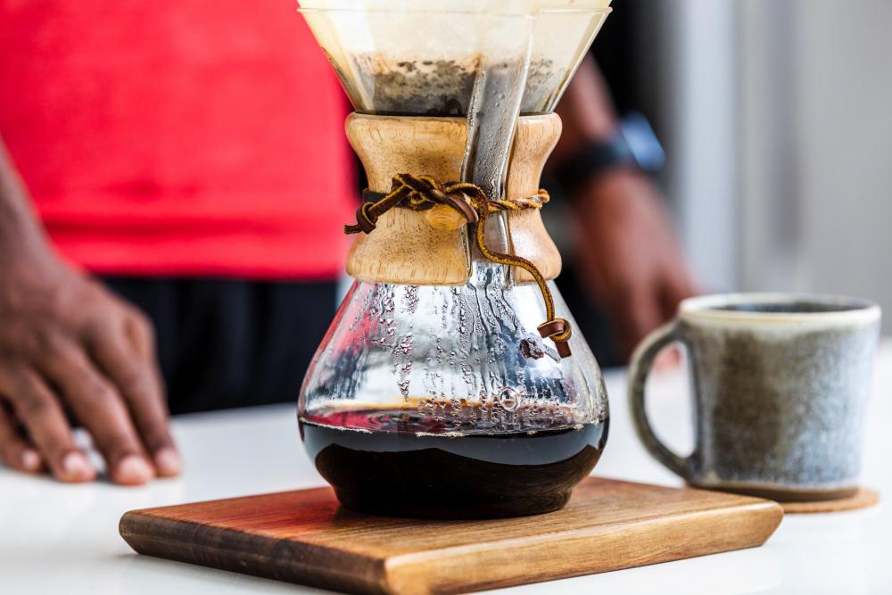 Pour Over Coffee And Cup Close up Photo Pour Over Coffee And Cup Close up Photo
