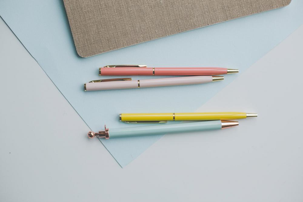 Pastel Colored Ball Point Pens Photo Pastel Colored Ball Point Pens Photo