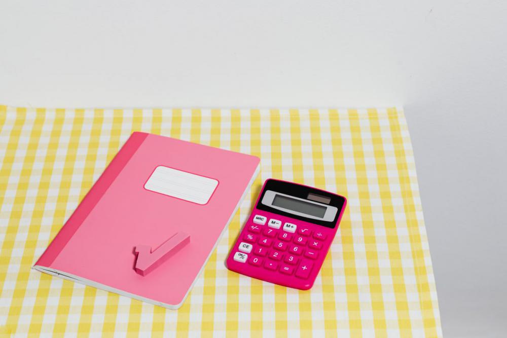 School accessories at abstract background School accessories at abstract background