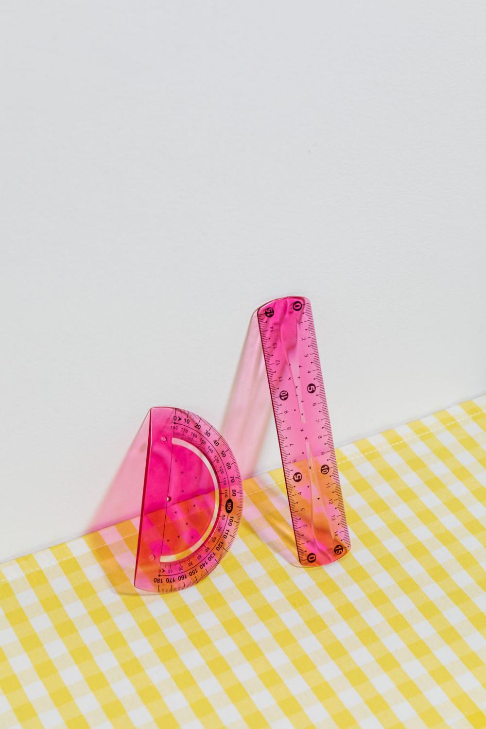 School accessories at abstract background School accessories at abstract background