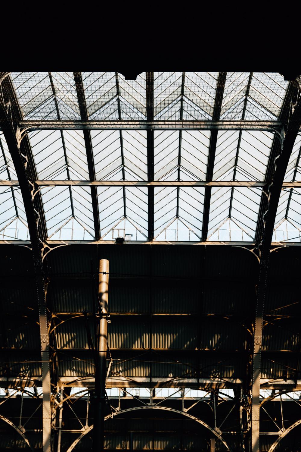 Glass Windows Of A Metal Industrial Building Photo Glass Windows Of A Metal Industrial Building Photo