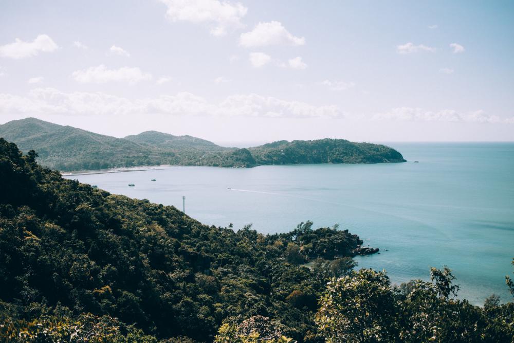 Green Mountains And Blue Water Photo Green Mountains And Blue Water Photo