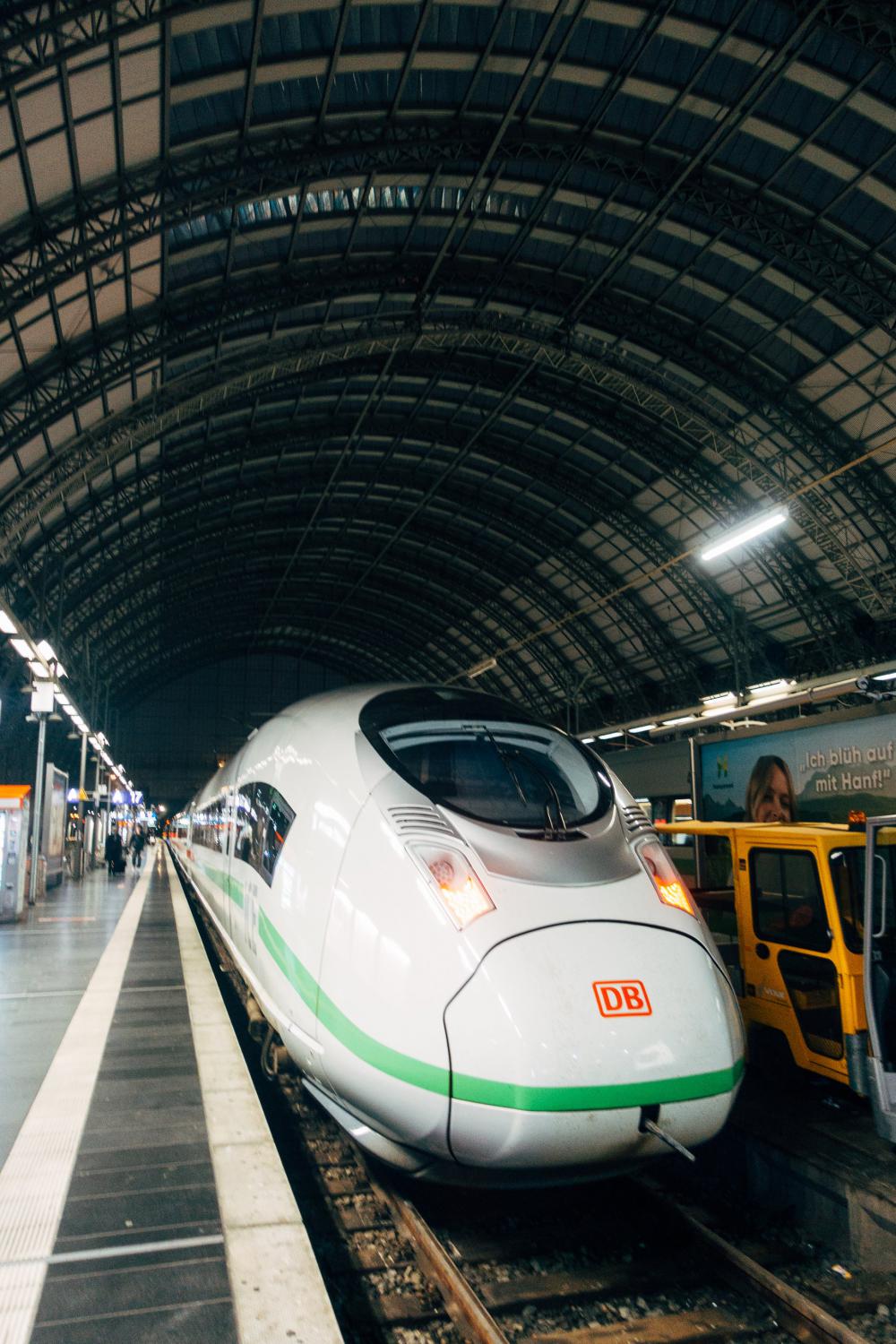 White Train Stopped At Station Photo White Train Stopped At Station Photo
