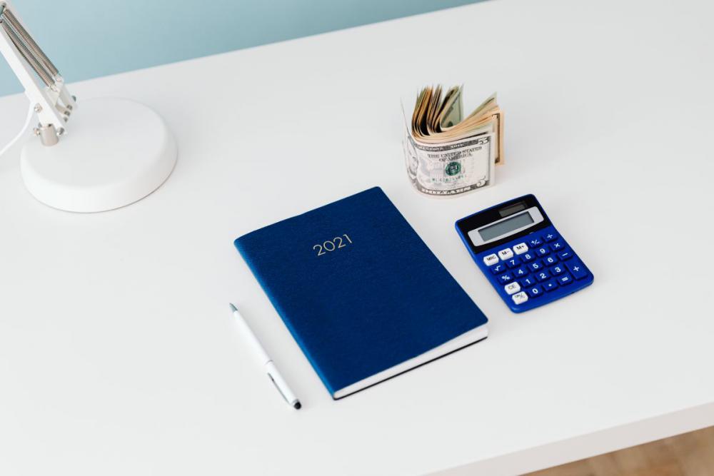 2021 planner on a desk 2021 planner on a desk