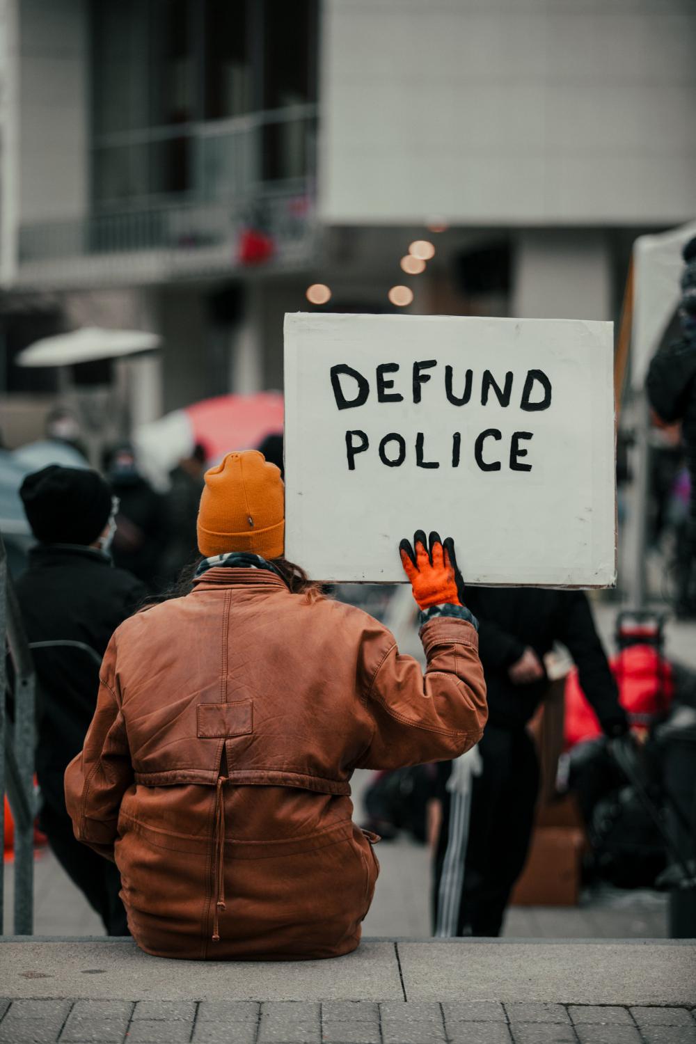 Sign Saying Defund The Police Photo Sign Saying Defund The Police Photo