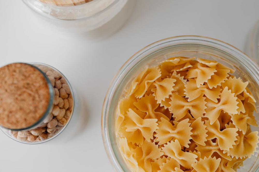 Eco-friendly kitchen utensils and food in jars Eco-friendly kitchen utensils and food in jars