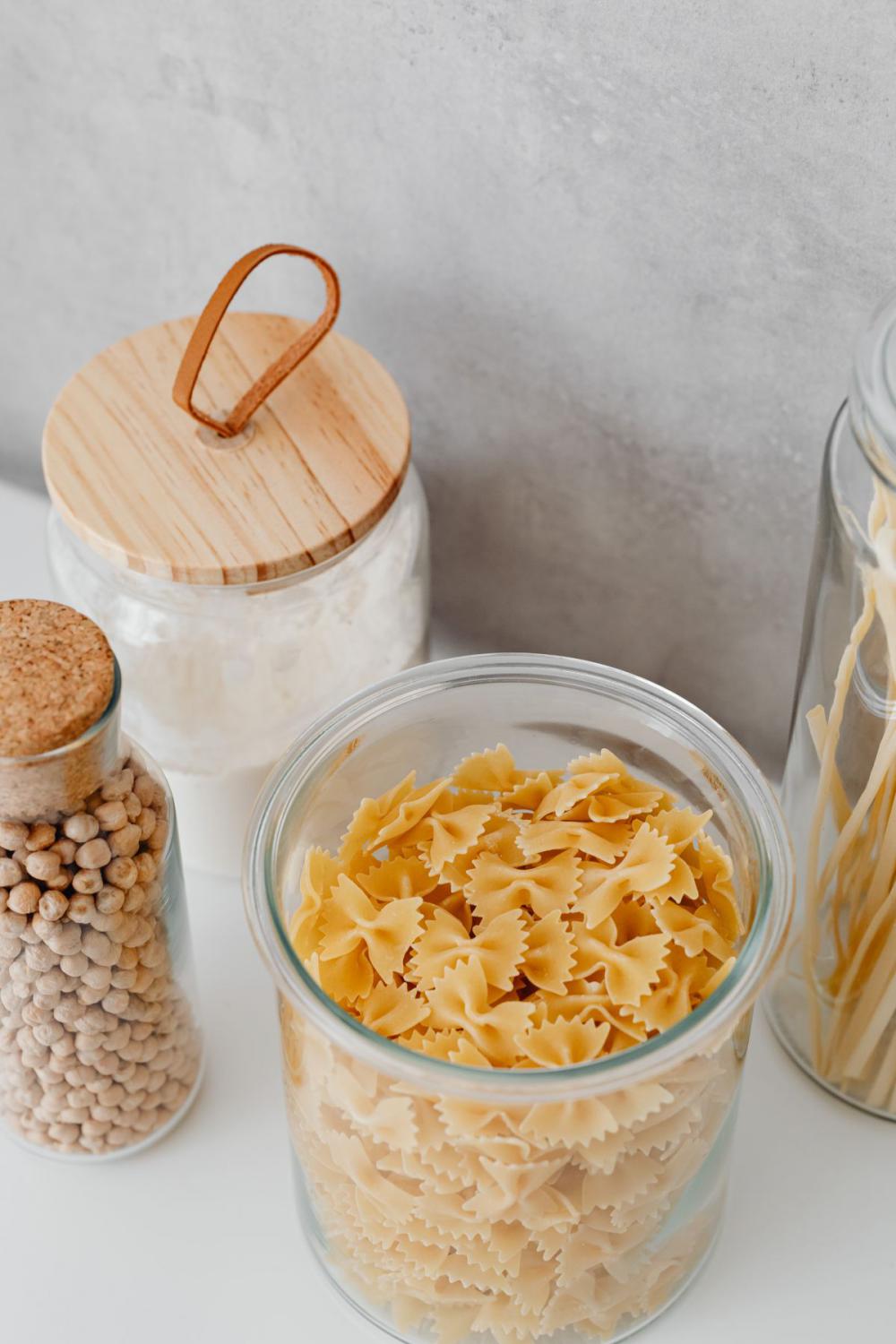 Eco-friendly kitchen utensils and food in jars Eco-friendly kitchen utensils and food in jars