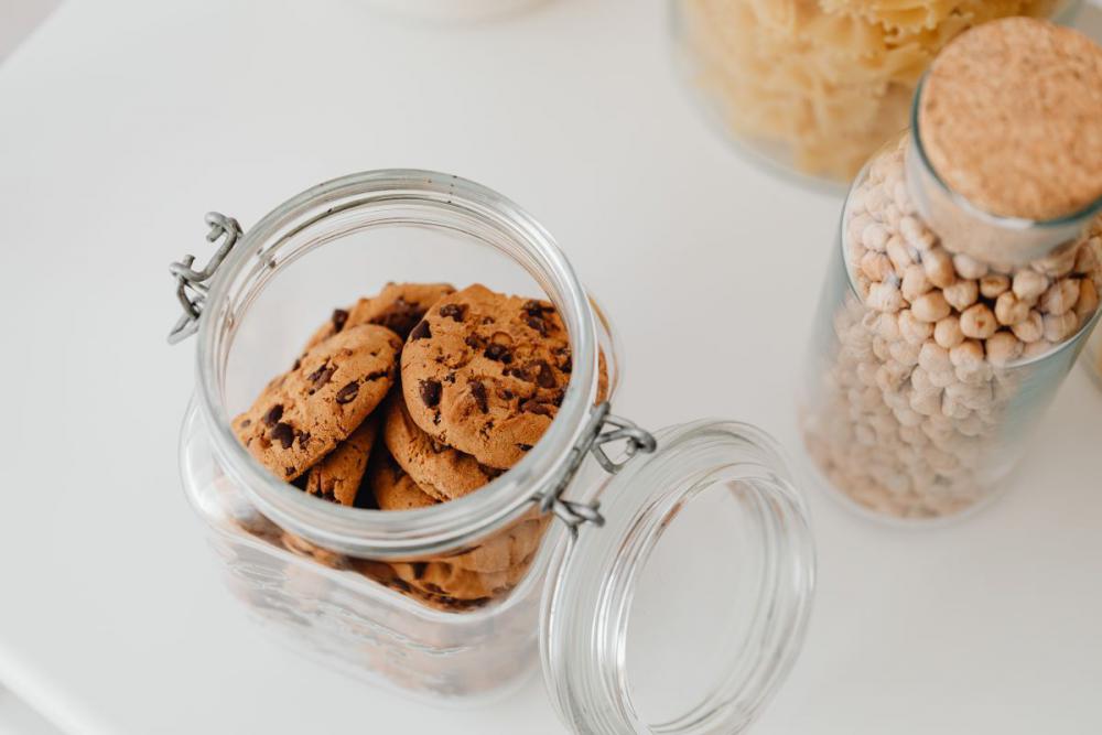 Eco-friendly kitchen utensils and food in jars Eco-friendly kitchen utensils and food in jars