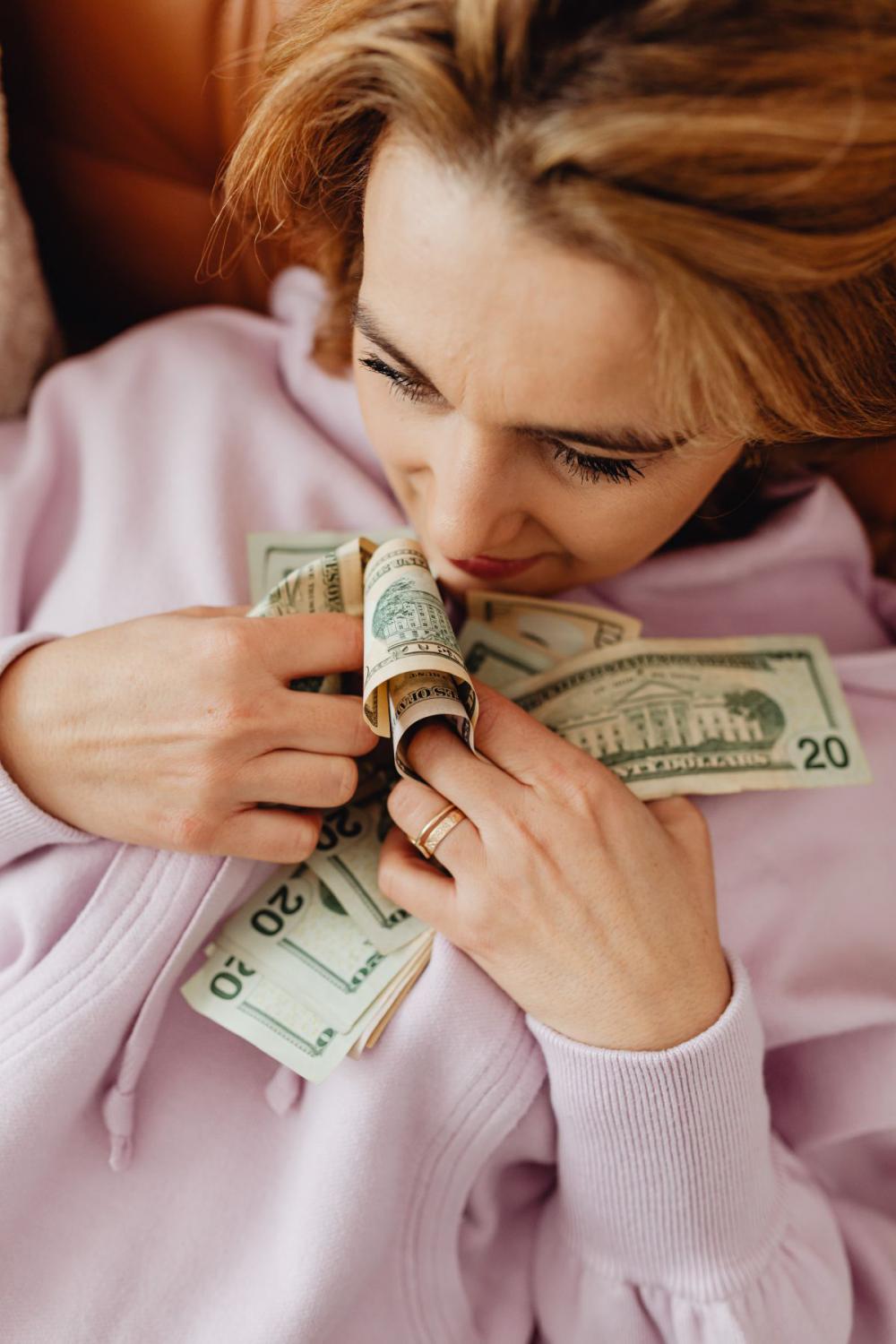 Woman working from home - home office Woman working from home - home office