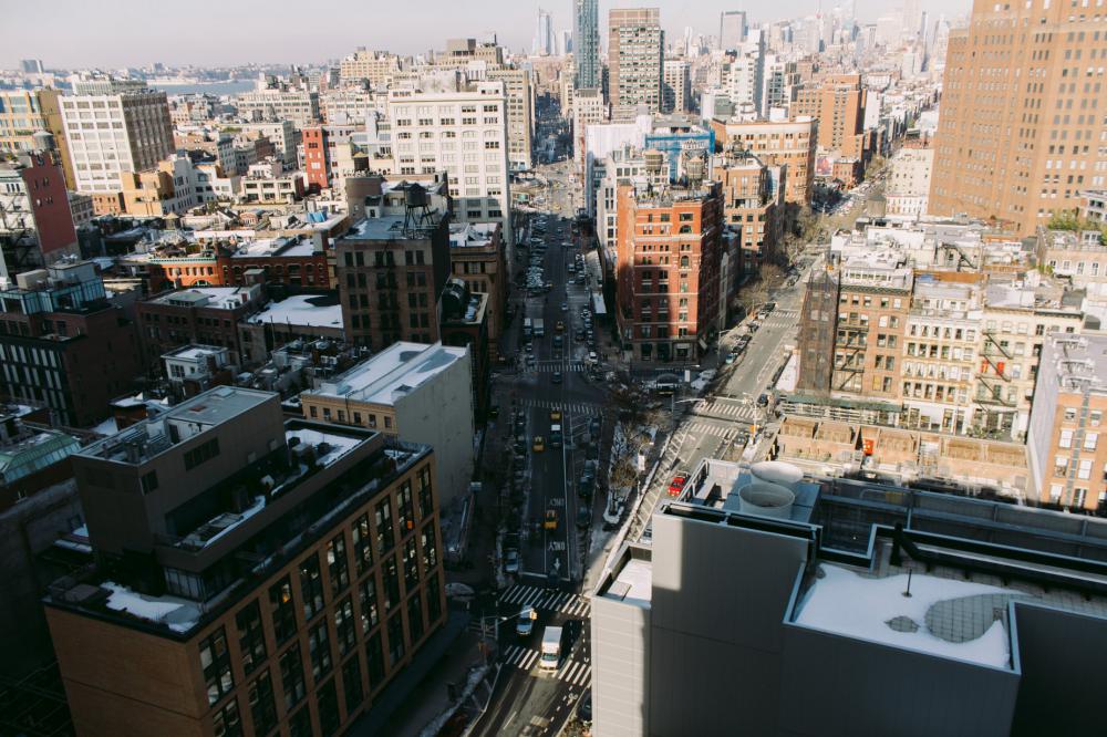 An Aerial Photo Of A Busy City Street Photo An Aerial Photo Of A Busy City Street Photo