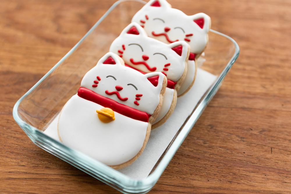 Three Cookies In A Container Photo Three Cookies In A Container Photo