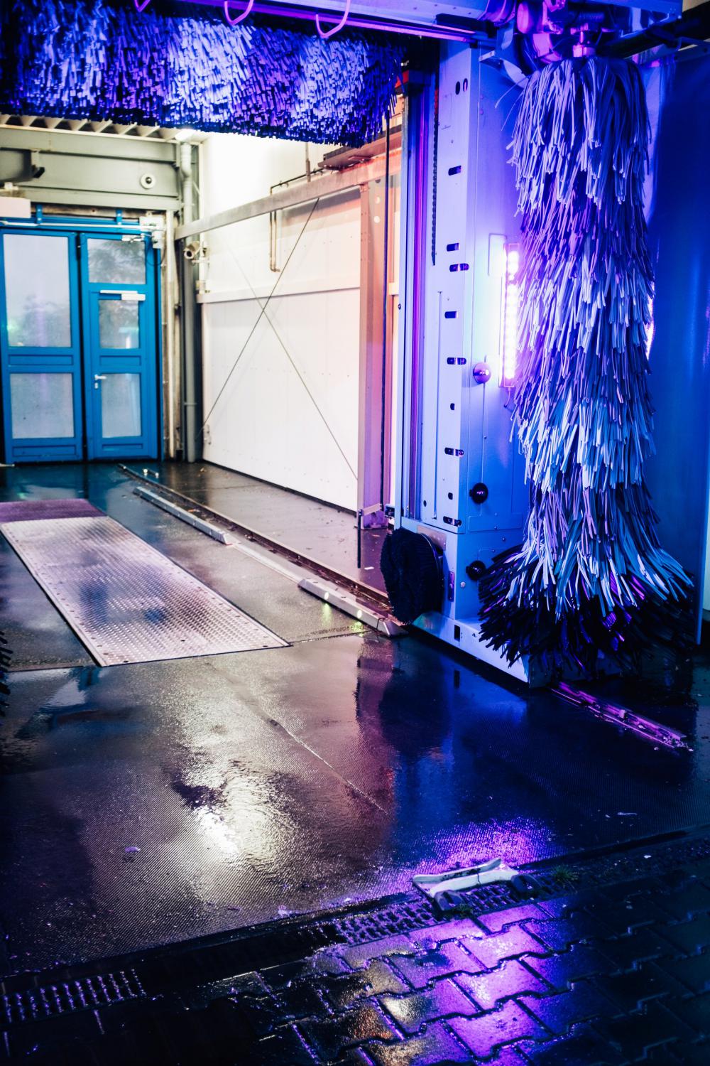 Purple And Blue Light On The Inside Of A Car Wash Photo Purple And Blue Light On The Inside Of A Car Wash Photo