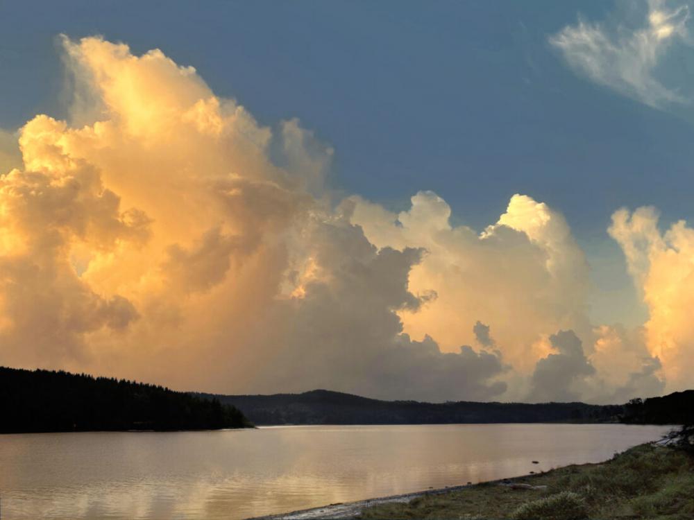 Golden Clouds Landscape Golden Clouds Landscape