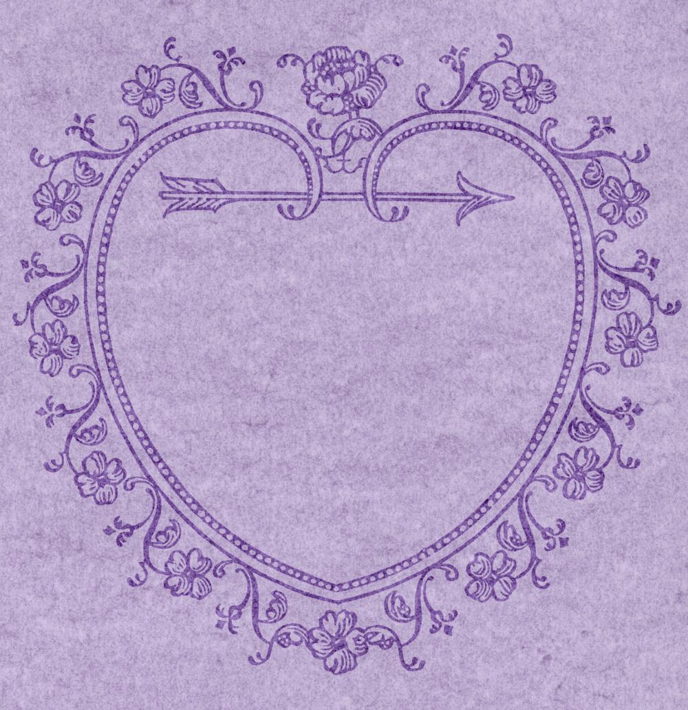 Heart Flowers Vintage Frame Heart Flowers Vintage Frame