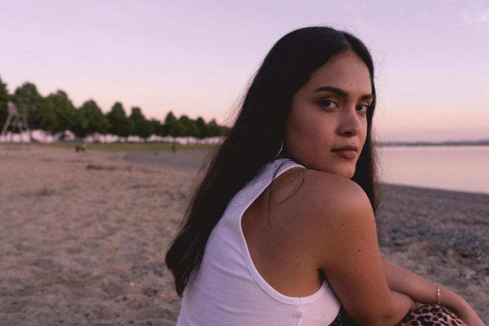 Woman Beach Sunset Woman Beach Sunset