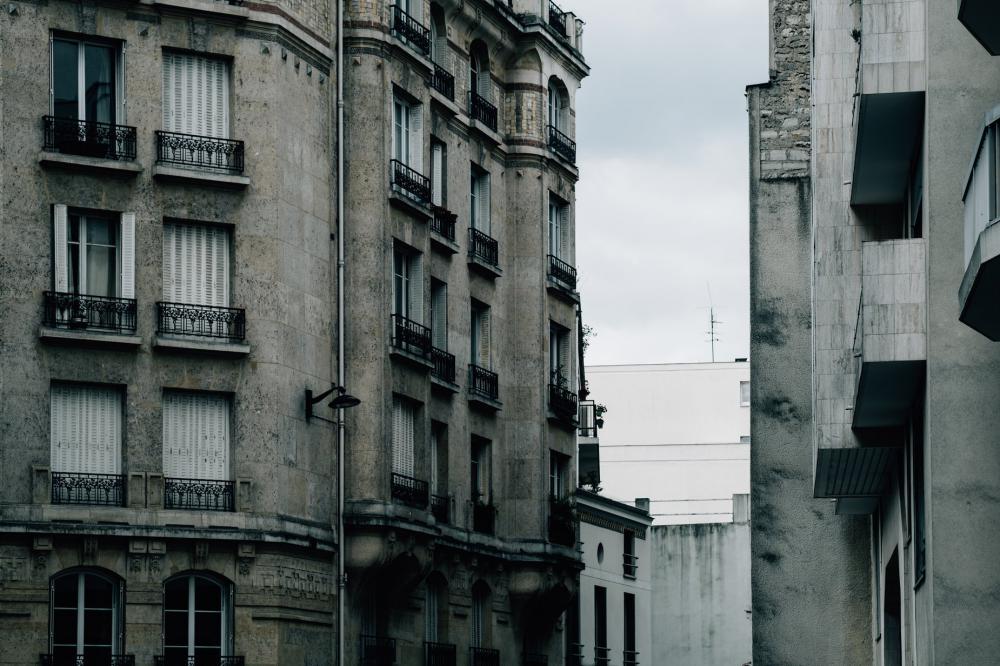 Tall Building With Windows And Juliette Balconies Photo Tall Building With Windows And Juliette Balconies Photo