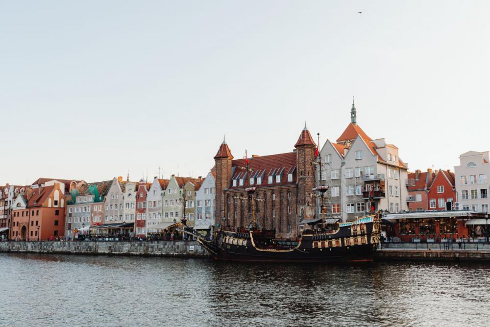 Beautiful architecture of the old town in Gdansk - Poland Beautiful architecture of the old town in Gdansk - Poland