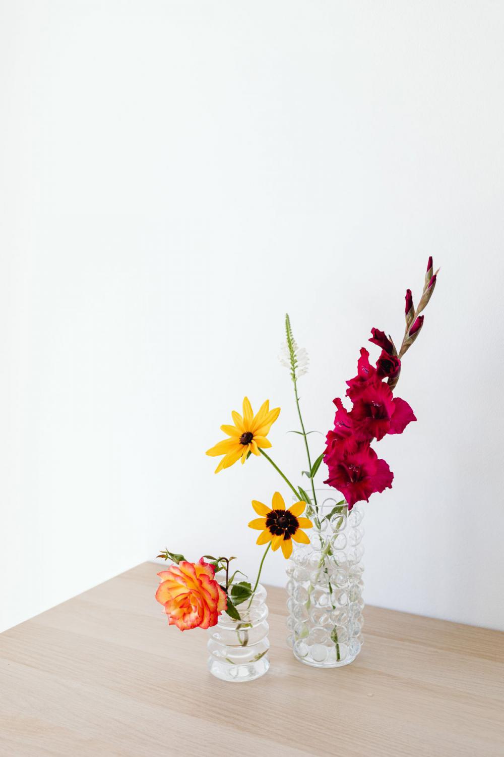 Neutral backgrounds - flowers in vases Neutral backgrounds - flowers in vases