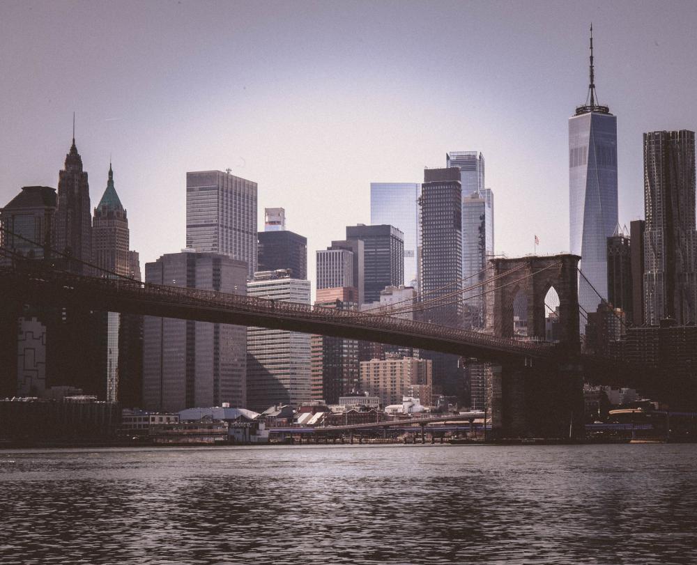 Brooklyn Bridge Leading View Toward Manhattan Skyline Photo Brooklyn Bridge Leading View Toward Manhattan Skyline Photo