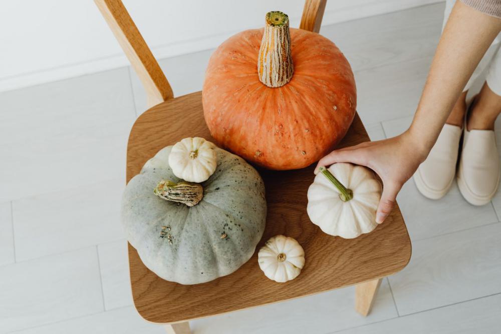 Bright autumn backgrounds - pumpkins - flowers - candle Bright autumn backgrounds - pumpkins - flowers - candle