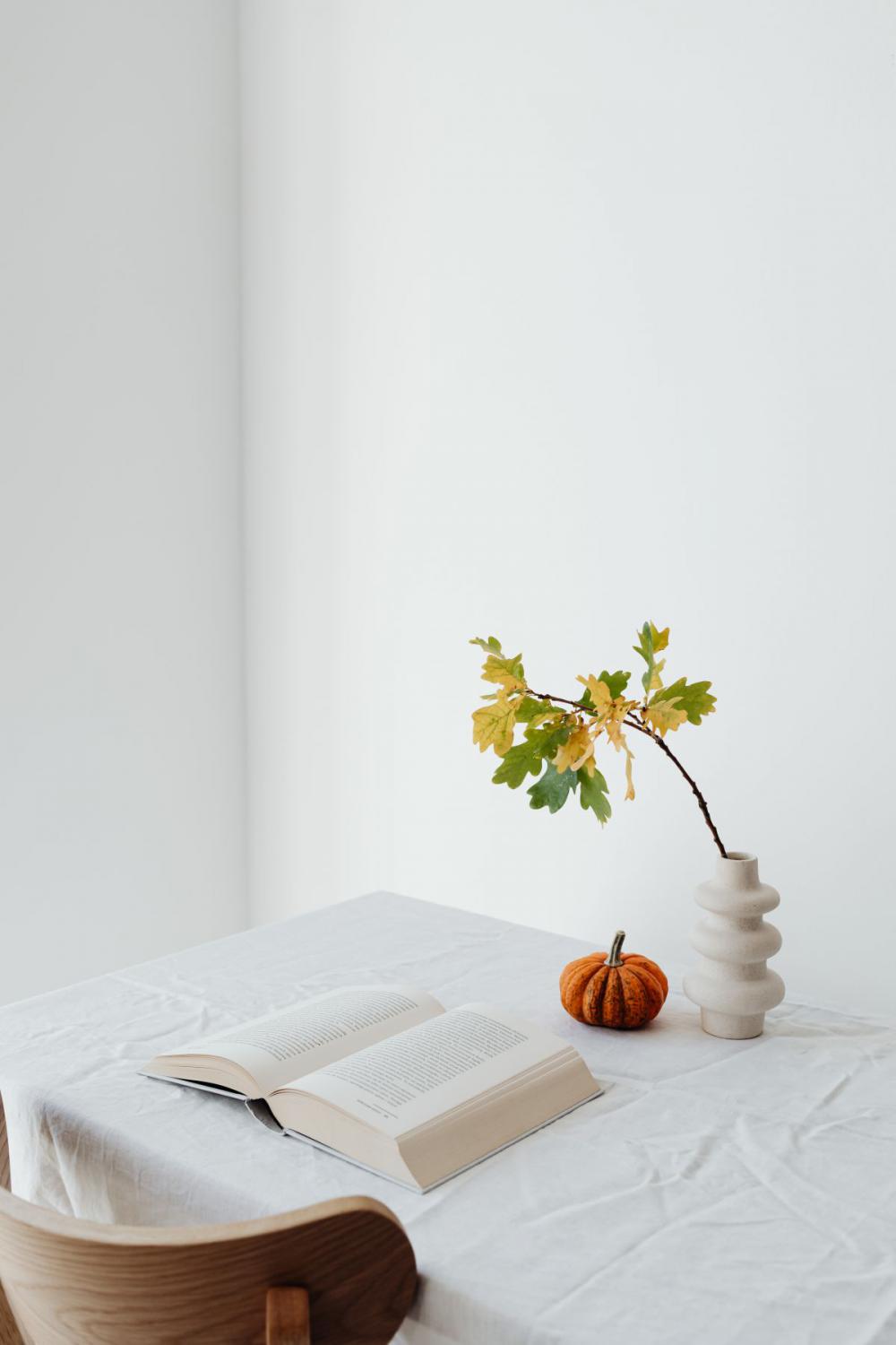 Pumpkins - autumn leaves - books Pumpkins - autumn leaves - books