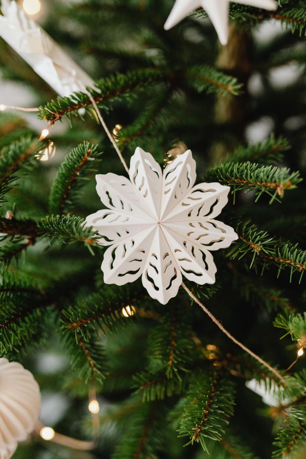 Christmas with wood and paper dercorations Christmas with wood and paper dercorations