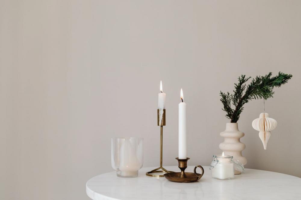 Christmas decorations in neutral aesthetics Christmas decorations in neutral aesthetics