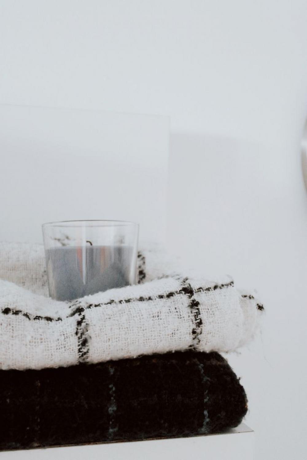 Towels and candles Towels and candles