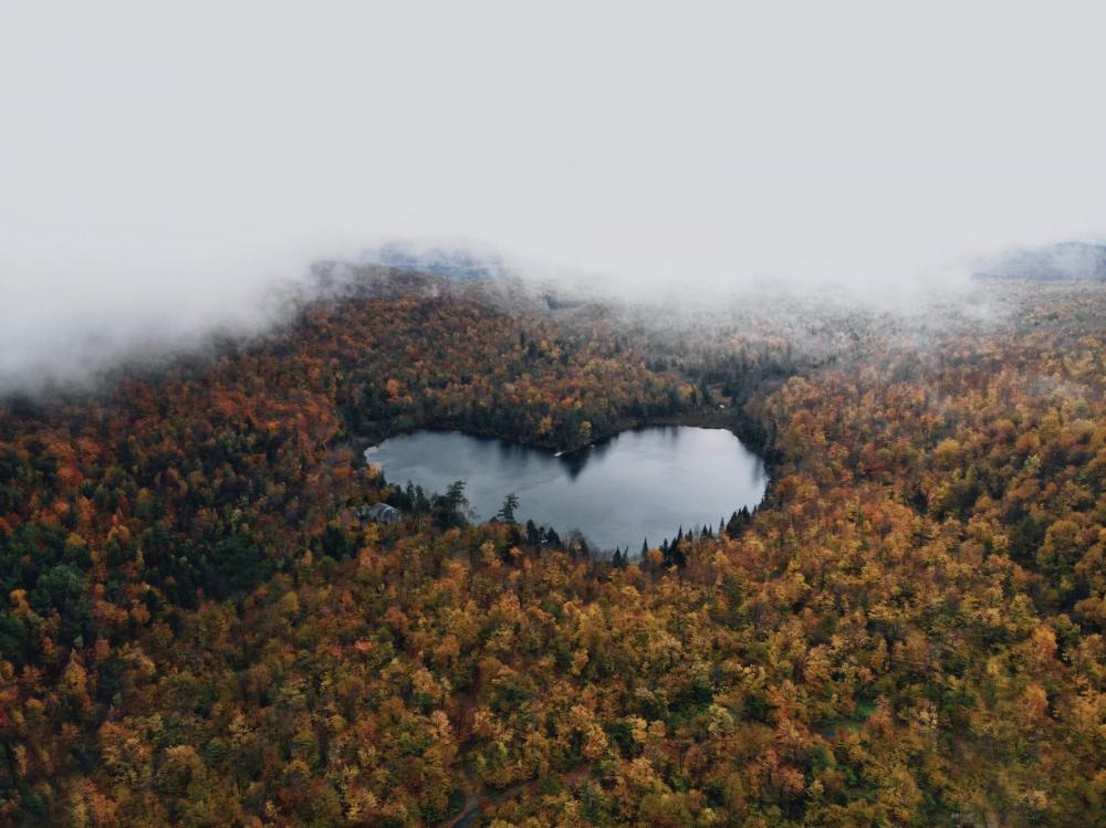 Heart shaped lake Heart shaped lake