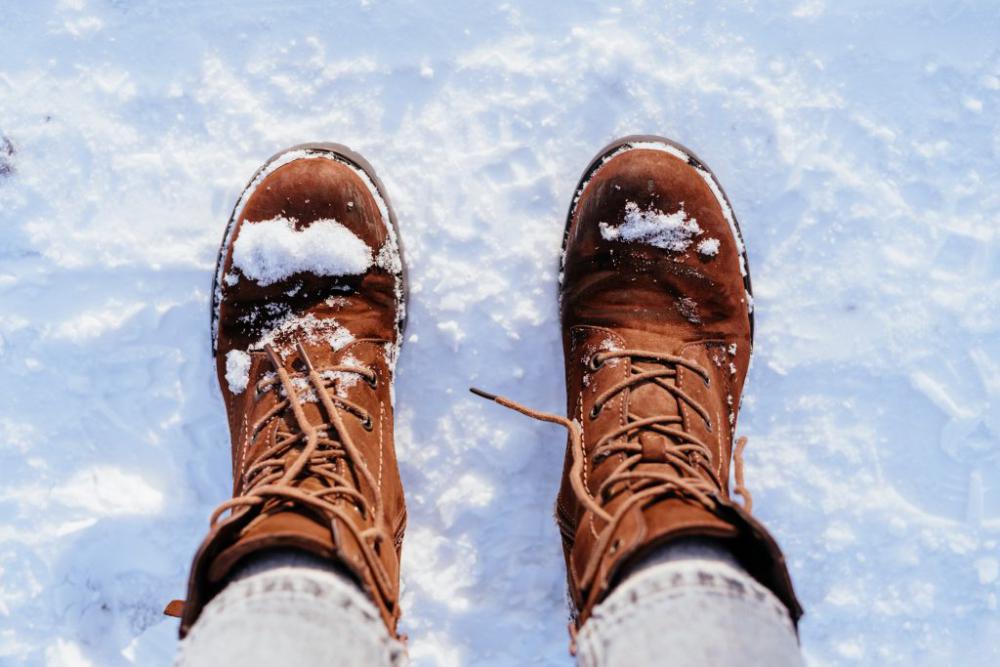 Snow covered shoes 2 Snow covered shoes 2