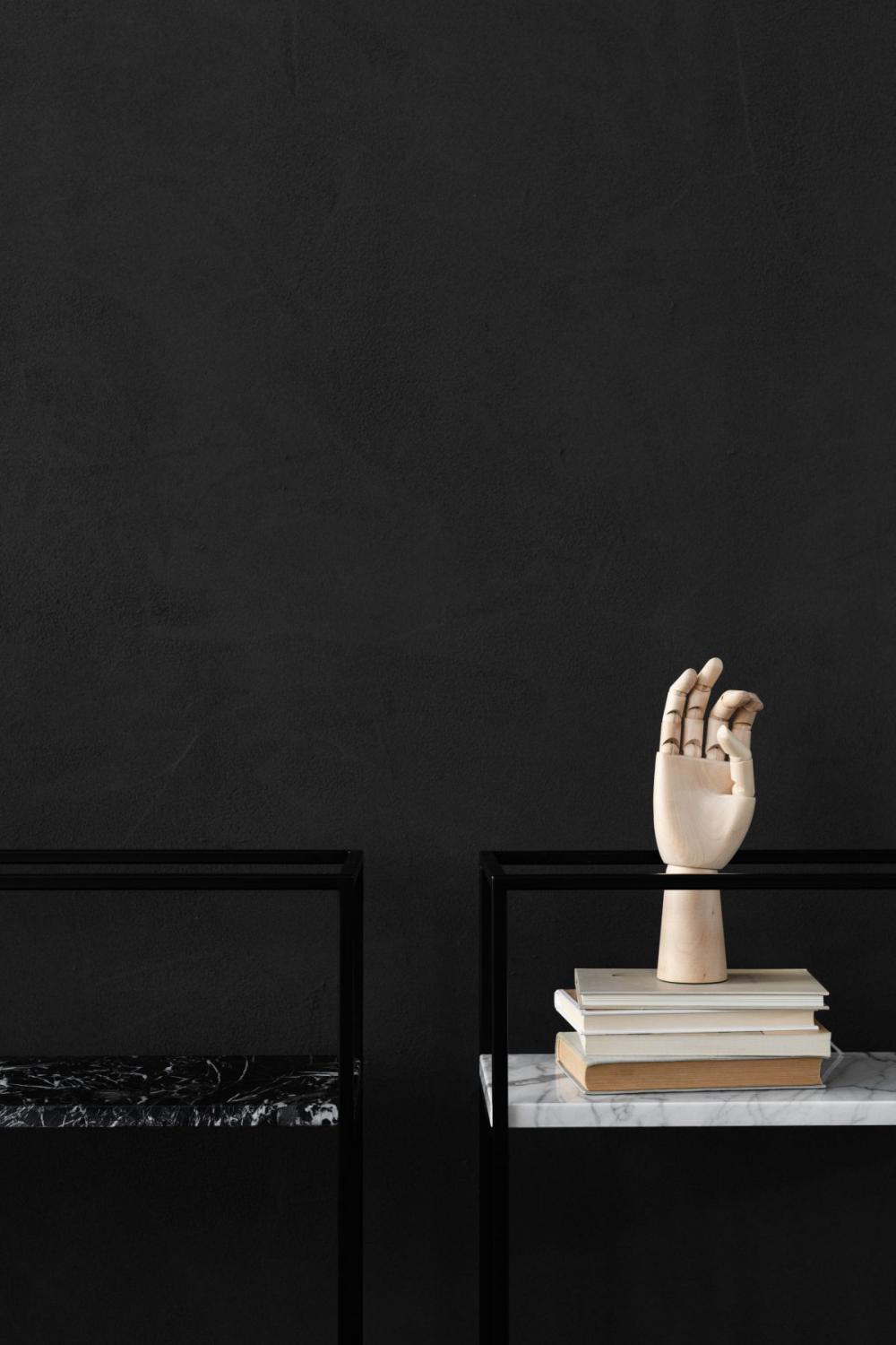 Dark mood aesthetics - furniture - black wall Dark mood aesthetics - furniture - black wall
