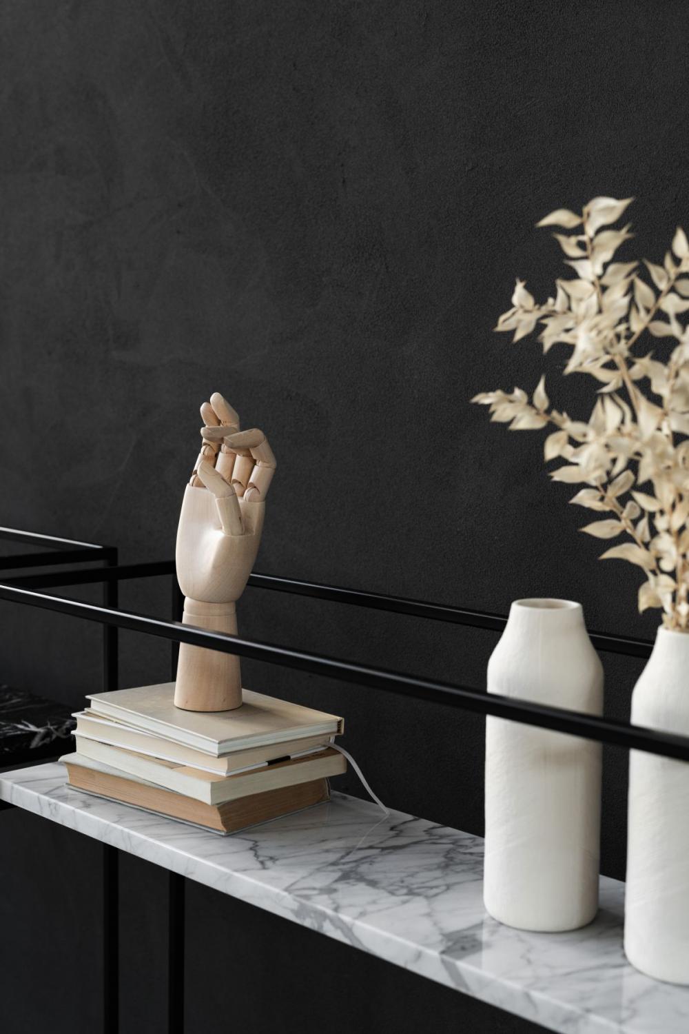 Dark mood aesthetics - furniture - black wall Dark mood aesthetics - furniture - black wall
