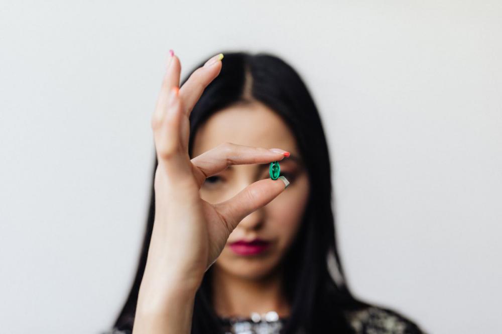 Futuristic photo shoot - beautiful Asian model - silver - neon colors - holographic Futuristic photo shoot - beautiful Asian model - silver - neon colors - holographic