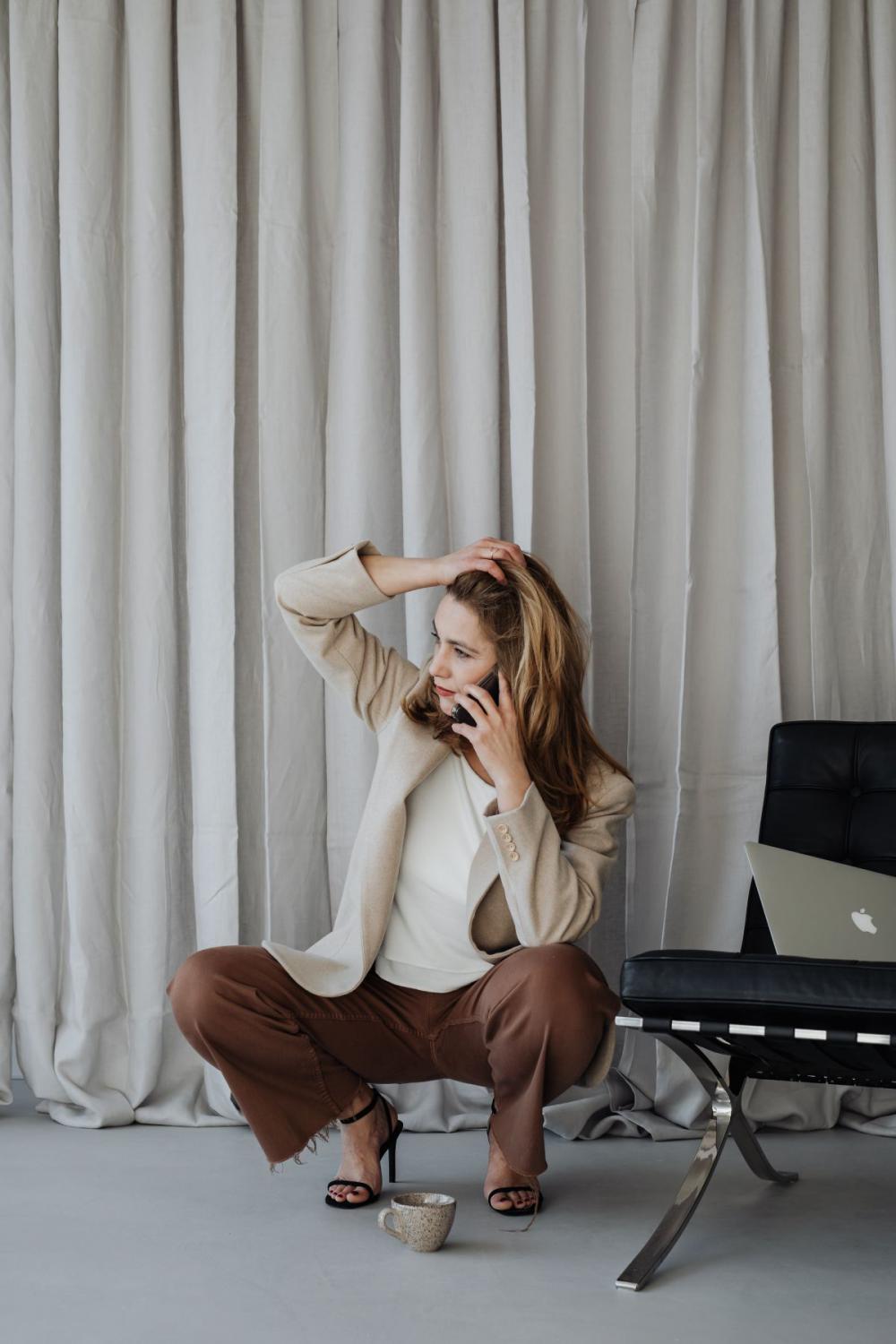 Elegant businesswoman in her office Elegant businesswoman in her office