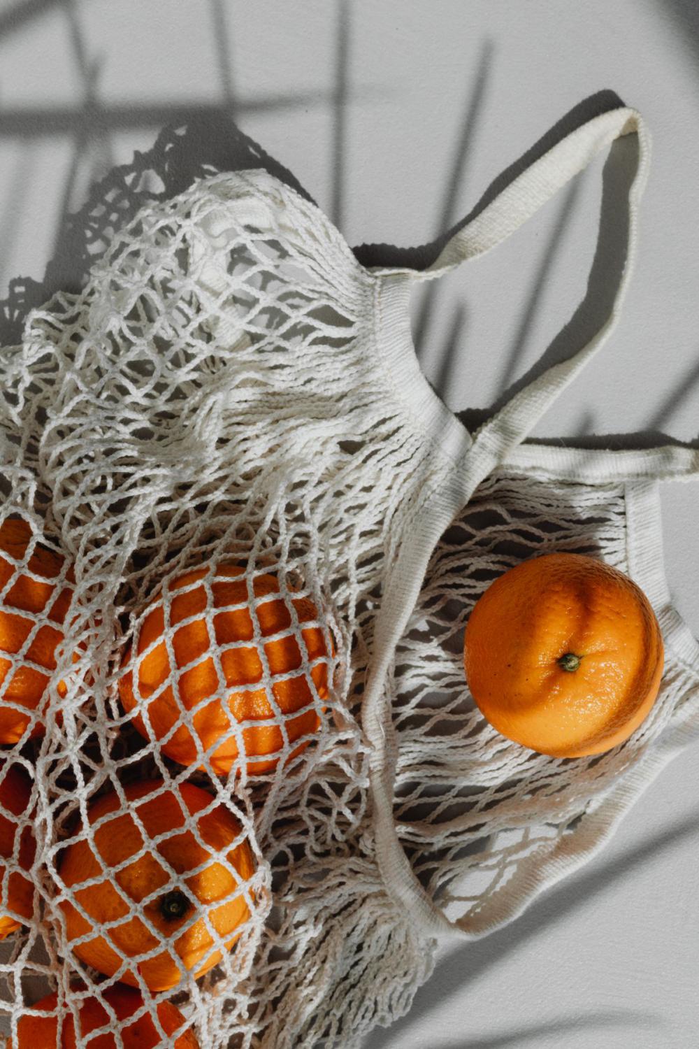 A few oranges in the bag A few oranges in the bag