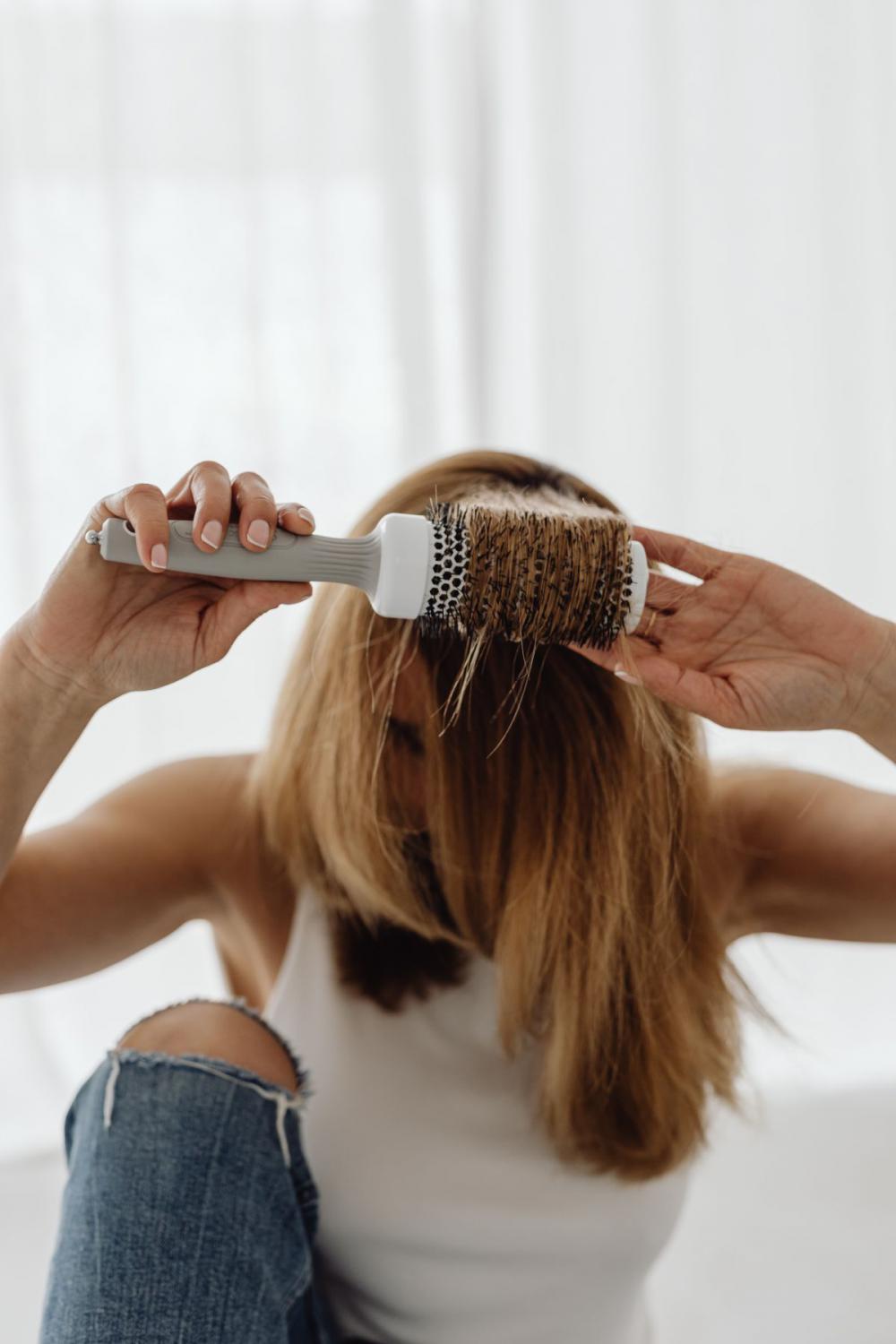 Brushing hair and making hairstyles - hair care Brushing hair and making hairstyles - hair care