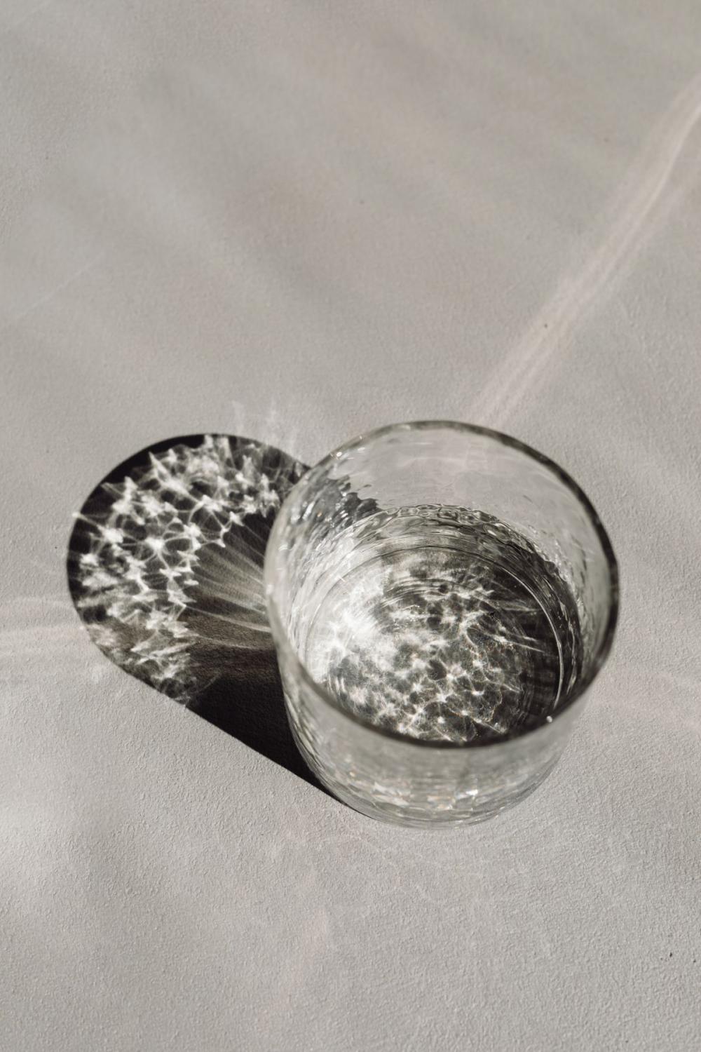 Pure water - glass jug with a natural design - naturally shaped glass tumbler Pure water - glass jug with a natural design - naturally shaped glass tumbler