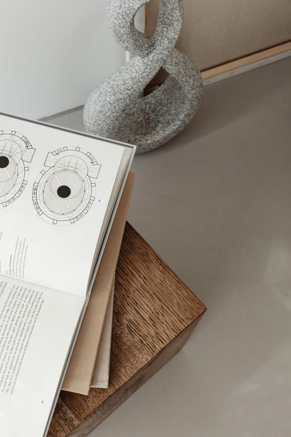 Minimalist interior - contemporary wooden and upholstered furniture Minimalist interior - contemporary wooden and upholstered furniture