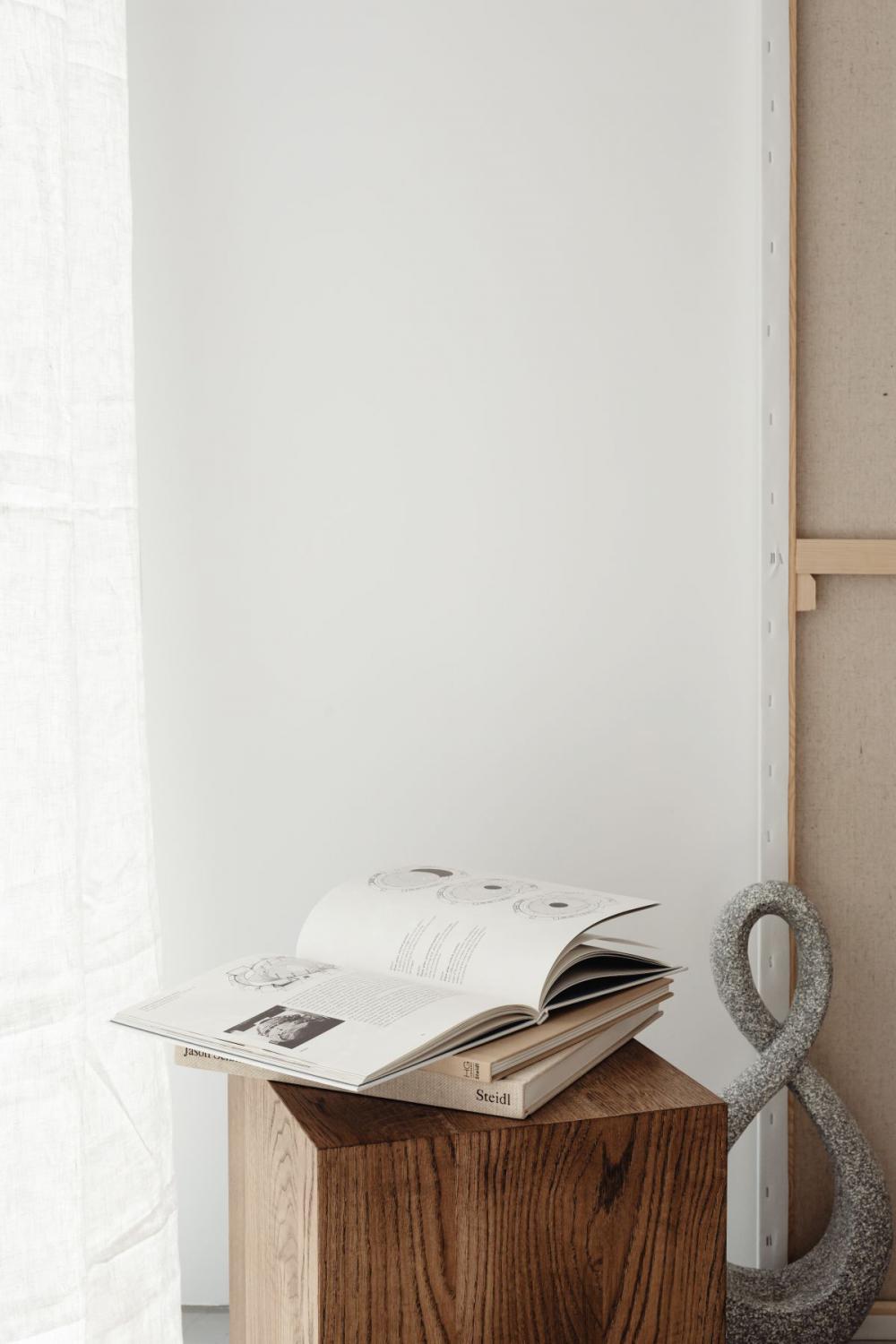 Minimalist interior - contemporary wooden and upholstered furniture Minimalist interior - contemporary wooden and upholstered furniture