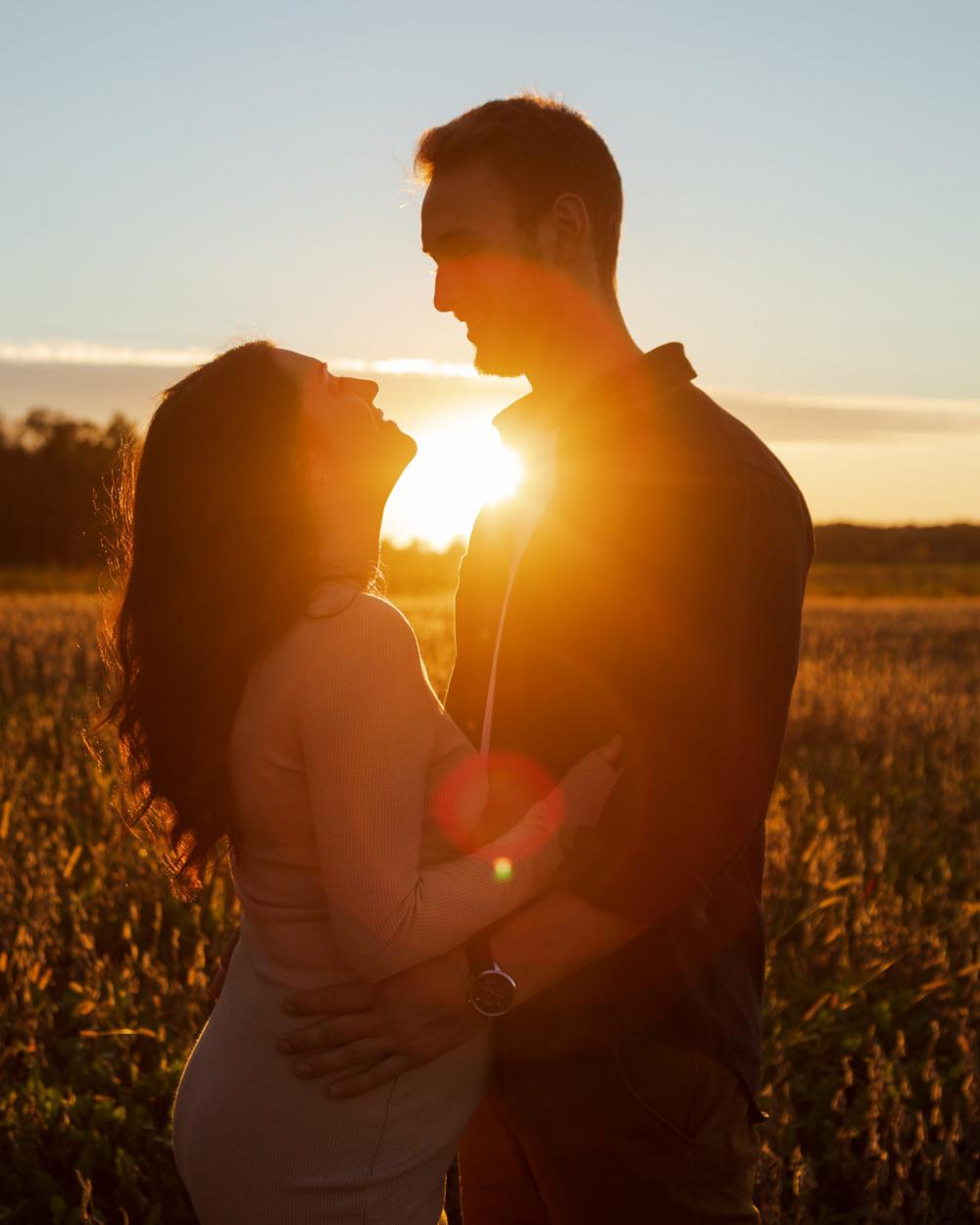 A kiss at sunset A kiss at sunset