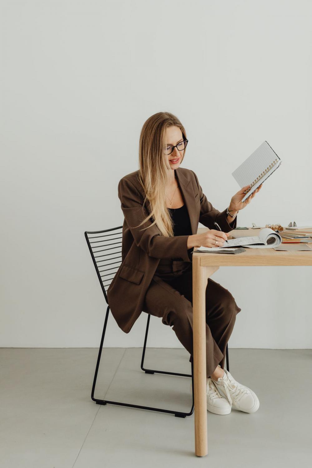 Young Architect Woman Portrait In Her Studio Young Architect Woman Portrait In Her Studio