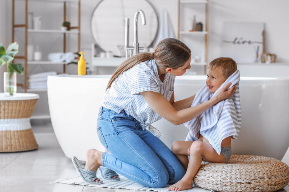 Family Bathroom Bath No Cost Stock Image Family Bathroom Bath No Cost Stock Image