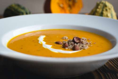 Autumn pumpkin soup