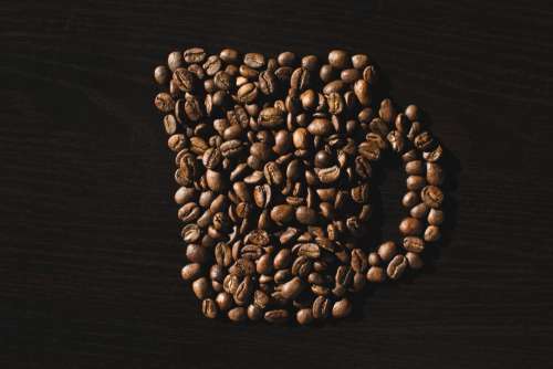 Coffee beans mug